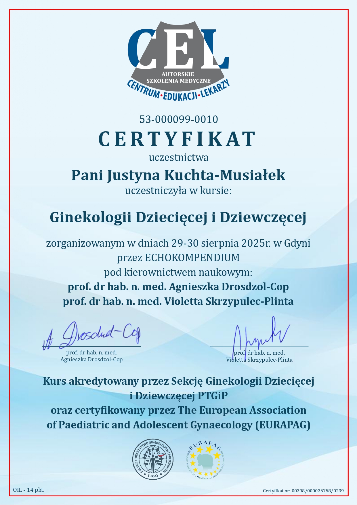 Ginekolog Słupsk - Justyna Kuchta-Musiałek