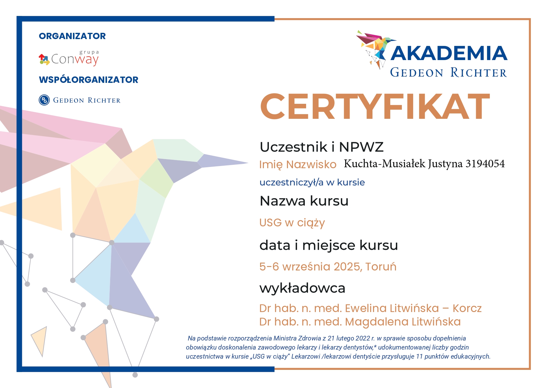 Ginekolog Słupsk - Justyna Kuchta-Musiałek